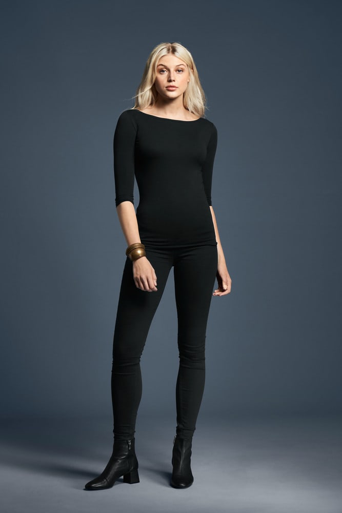 Anvil ANV2455L - T-shirt Stretch Manches 3/4 pour Femme