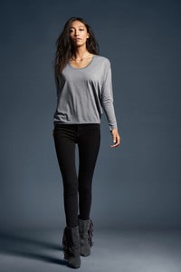 Anvil ANV34PVL - T-shirt Manches Longues pour Femme