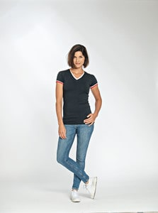Lemon & Soda LEM1261 - T-shirt Double-V cot/elast SS for her