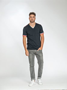 Lemon & Soda LEM1263 - T-shirt Double-V cot/elast SS for him