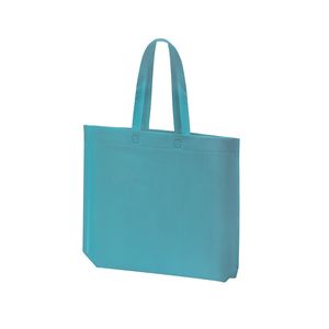 EgotierPro BO7504 - SEA Heat-sealed non-woven bag with hexagonal gusset on the base and long handle in matching colour