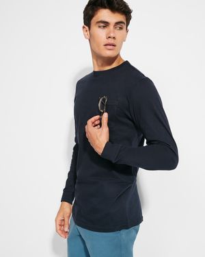 Roly CA1219 - SHIBA Long-sleeve t-shirt with crew neck and cuffs in 1x1 rib