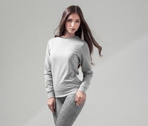 Build Your Brand BY025 - Lätt tröja med rund hals för kvinnor