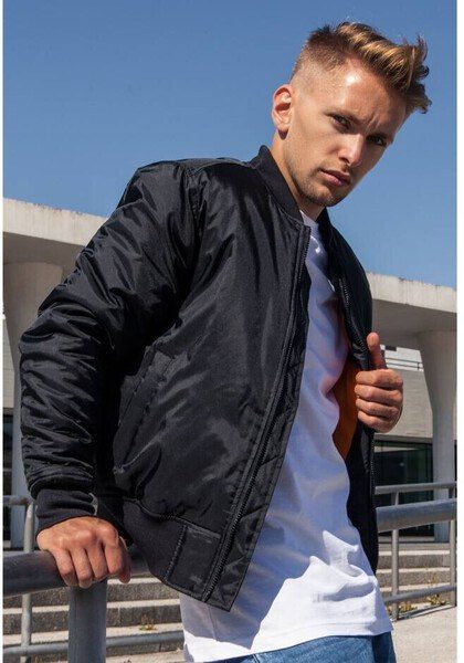 Build Your Brand BY030 - Premium Nylon Oxford Bomber Jacket with Customization