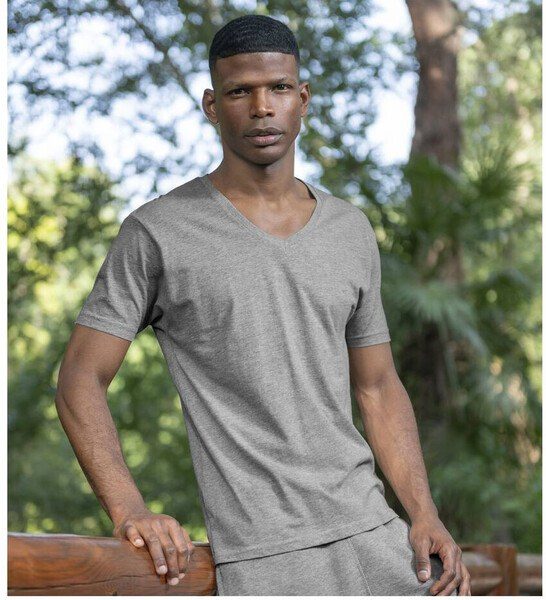 JHK JK401 - Ultra-Soft Enzyme Washed V-Neck Cotton Tee