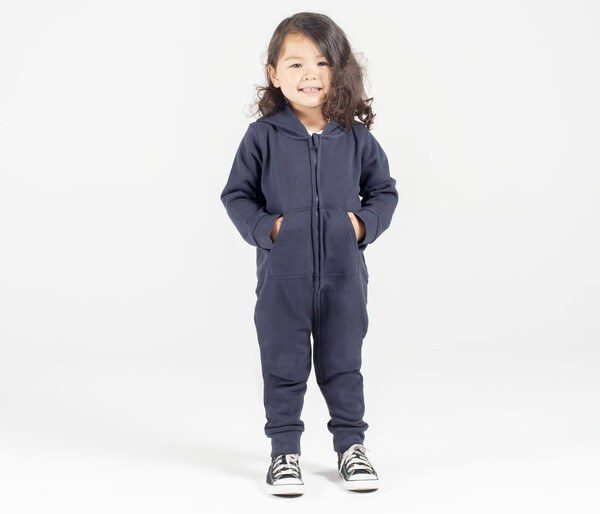 Larkwood LW070 - Cozy Winter Fleece Zipper Sleepsuit for Kids