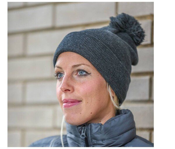 Stylish Double-Thick Pompom Beanie for Winter Warmth