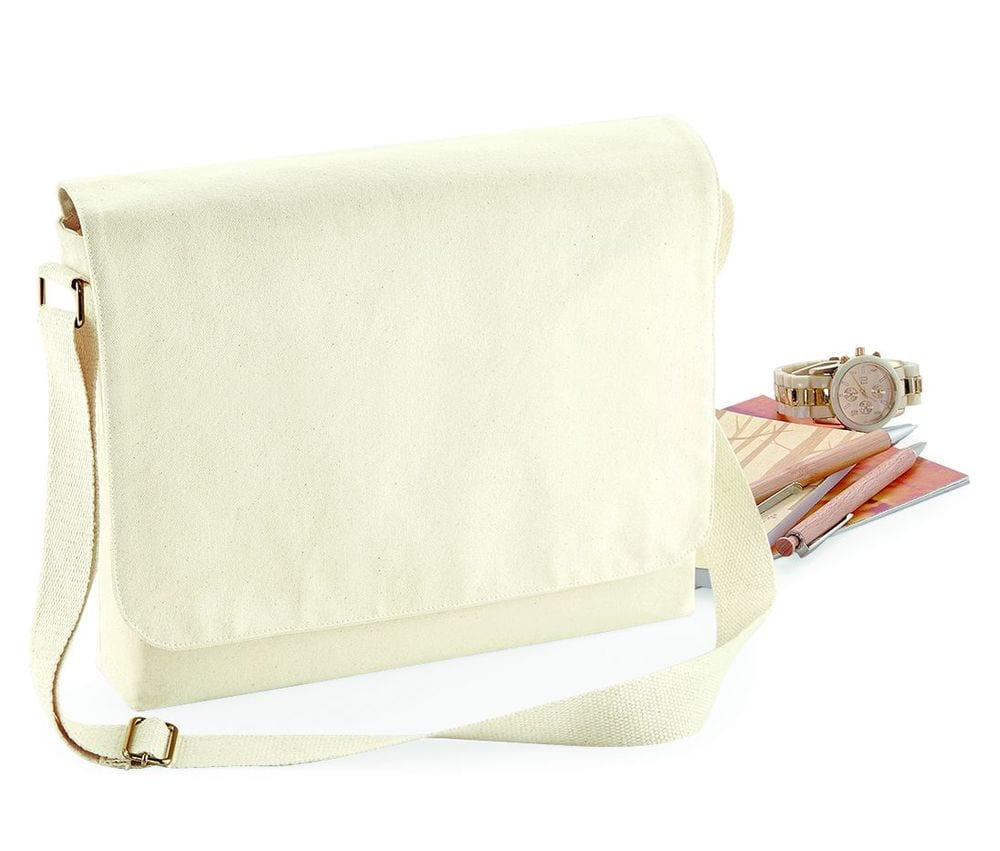Westford mill WM464 - Messenger bag in fair trade cotton