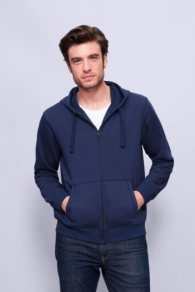 SOLS 03105 - Spike Men Sudadera Con Cremallera Y Capucha De Hombre