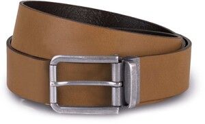K-up KP812 - Raw edge leather belt - 35 mm