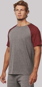 Proact PA4010 - Adult Triblend two-tone sports short sleeve t-shirt