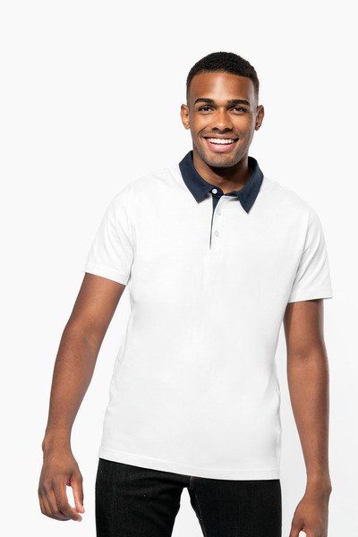 Kariban K260 - Polo jersey bicolor hombre