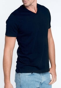 Kariban K370 - Mens short-sleeved V-neck T-shirt