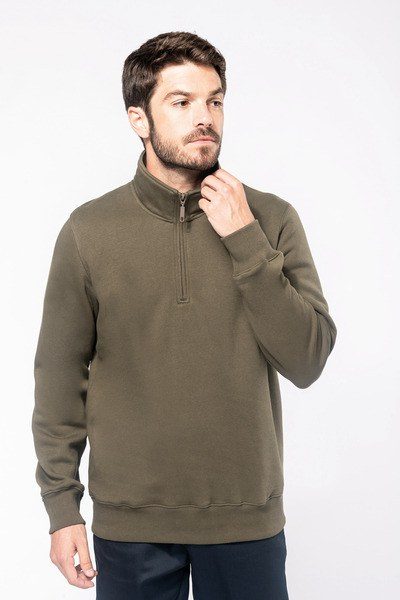 Kariban K487 - Zipped neck sweatshirt