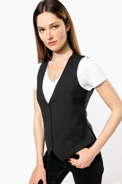 Kariban K502 - Elegant Slim Fit Ladies' Waistcoat with Adjustable Strap