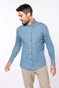 Kariban K512 - Męska koszula dżinsowa
