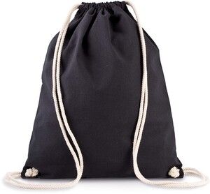 Kimood KI0139 - Organic cotton backpack with drawstring carry handles