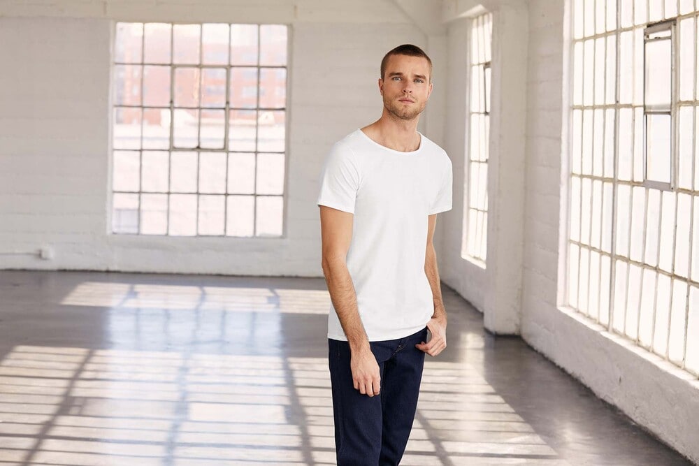 Bella+Canvas BE3014 - T-shirt homme col à bords francs