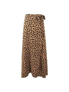 Needen or61368b - Printed long wrap skirt