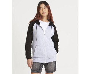 AWDIS JH063 - Zipped baseball sweatshirt