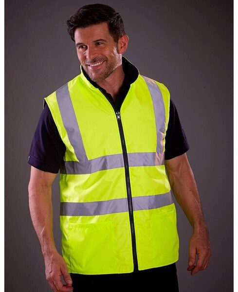 Yoko YK008F - High visibility reversible bodywarmer