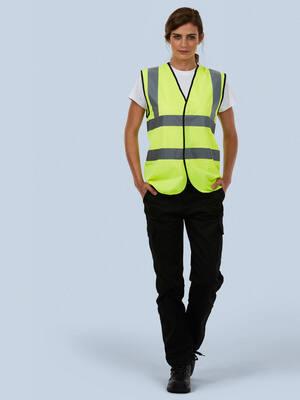 Radsow by Uneek UC801 - High-Visibility Reflective Safety Vest with Stripes