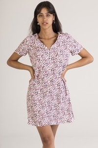 SWEEWE 1RB1 - Robe fleuri à décolleté V 