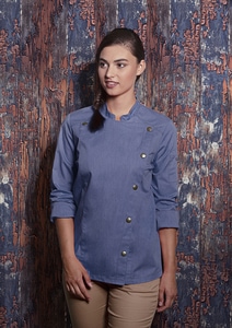 Karlowsky JF 20 - Ladies Chef Jacket Jeans-Style