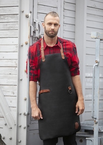 Karlowsky LS 23 - Tablier à bavette en cuir 60 x 82 cm