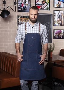 Karlowsky LS 28 - Bib Apron Denim X-Style 68 x 80 cm