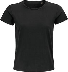 SOLS 03579 - Pioneer Women T Shirt Cintada Para Senhora Em Jersey De Gola Redonda