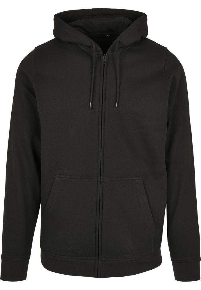 basic black zip up hoodie