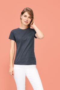 Sols 01825C - Camiseta De Mujer Cuello Redondo Regent