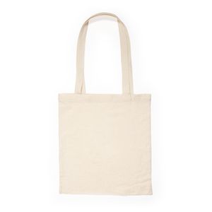 EgotierPro BO7520 - HILLOCK Sewn shopping bag in 100% cotton with practical 70 cm long reinforced handles