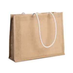 EgotierPro BO7555 - STERNA Rectangular beach bag made of jute