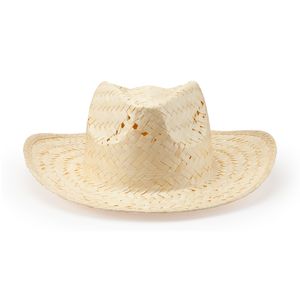 EgotierPro GO7062 - HALLEY Natural straw hat with comfortable inner sweatband