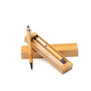 EgotierPro HW8036 - KIOTO - Set de stylo et porte-mines en bambou