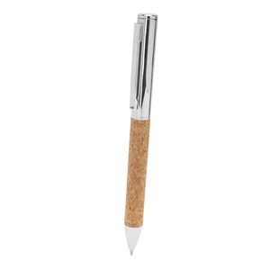 EgotierPro HW8044 - ARTUR Metal ball pen in chrome plated finish and cork grip