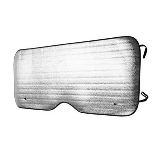 EgotierPro TO0100 - AKALA Rectangular car sun shield with aluminium front and white foam back