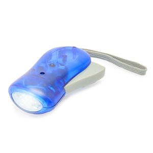 EgotierPro TO0107 - BRILL Zaklamp met 3 LED-lampjes en handmatige dynamolading