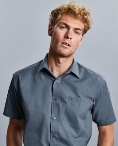 Russell Collection R935M - Mens Poplin Shirts S/S 110gm