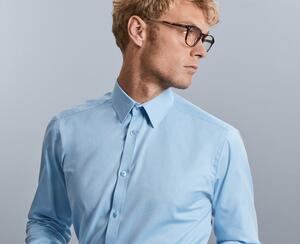 Russell Collection R962M - Herringbone L/S Mens Shirt
