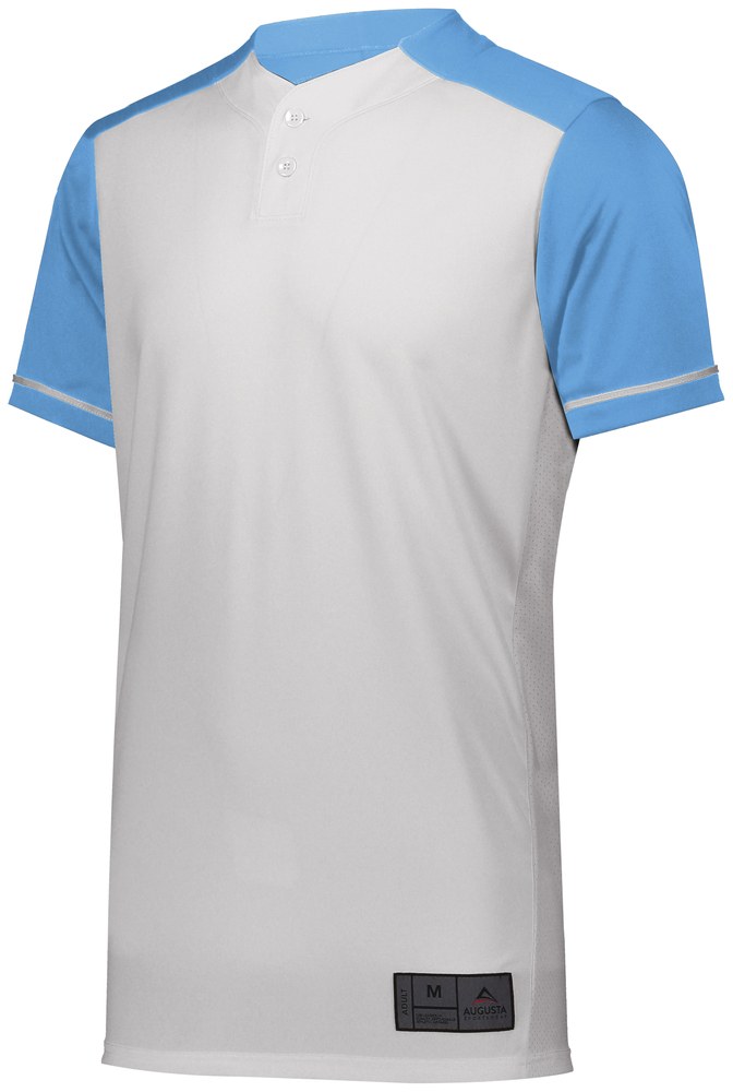 1650 Augusta Sportswear Men's Short Sleeve Polyester Full Button Jersey T-Shirt 