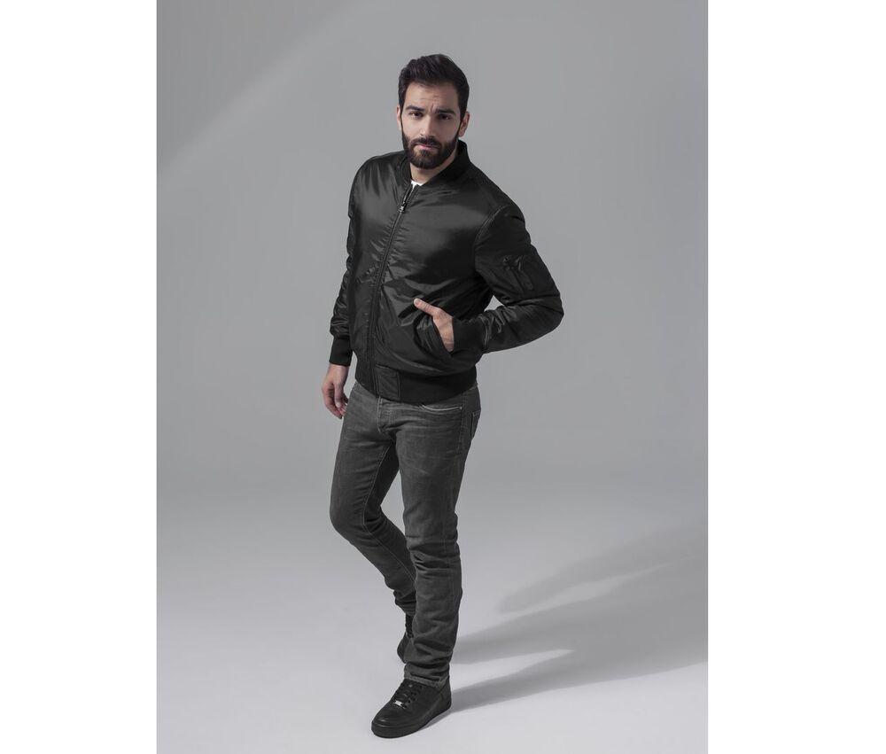 Build Your Brand BY030C - Herren Bomber Jacke