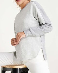 Roly SU1077 - ETNA Damen Sweatshirt kombiniert aus zwei Materialien  und zwei Farben