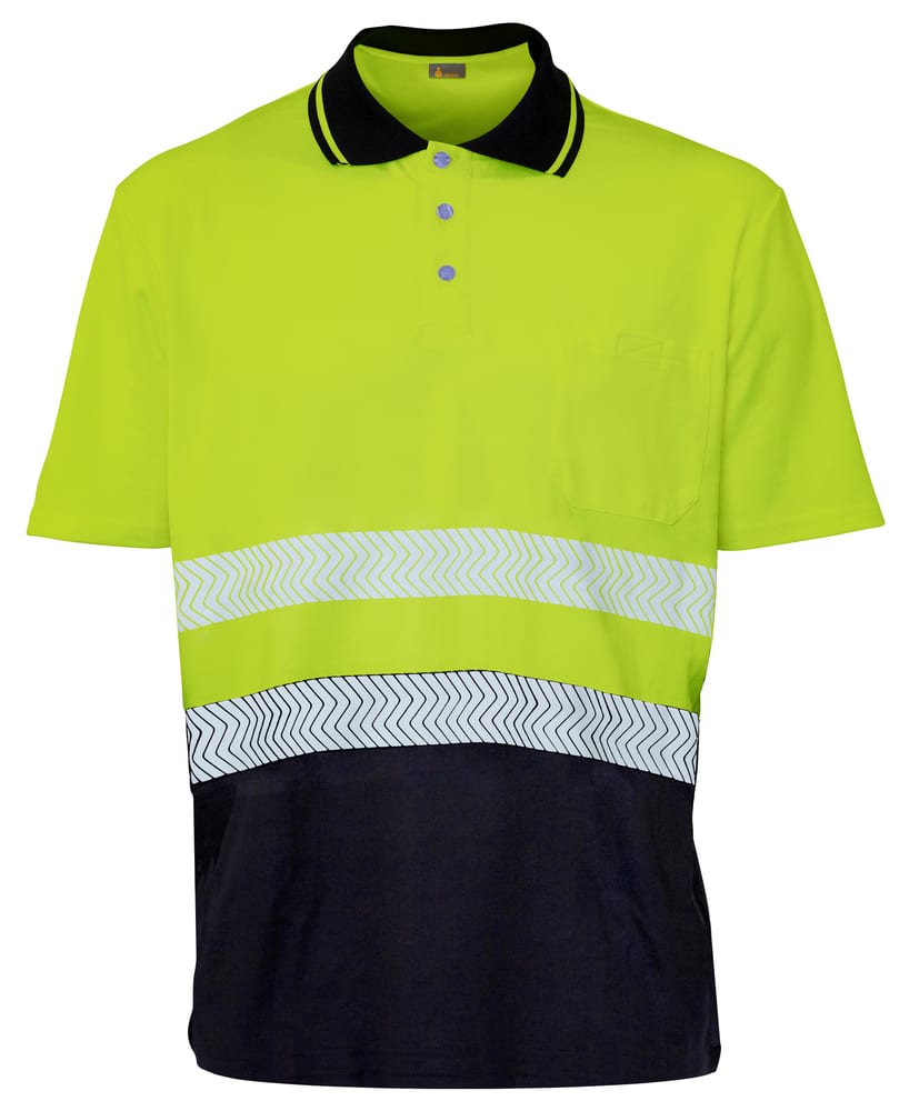 Seana 72505 - Poloshirt hi-vis s/s 50/50 bicolour premium