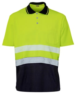 Seana 72505 - Poloshirt hi-vis s / s 50/50 zweifarbiger premium