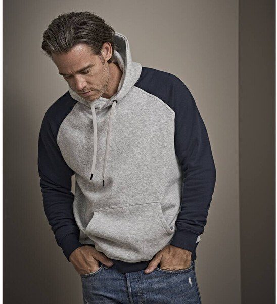 Tee Jays TJ5432 - Hooded sweatshirt with contrasting sleeves