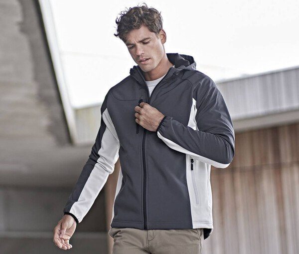 Tee Jays TJ9514 - Chaqueta Softshell de 3 capas con capucha para hombre