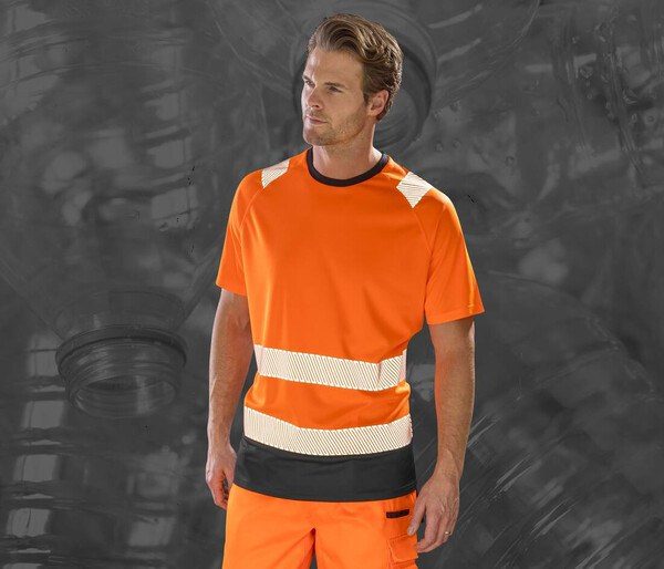 Result RS502X - High visibility t-shirt in recycled polyester